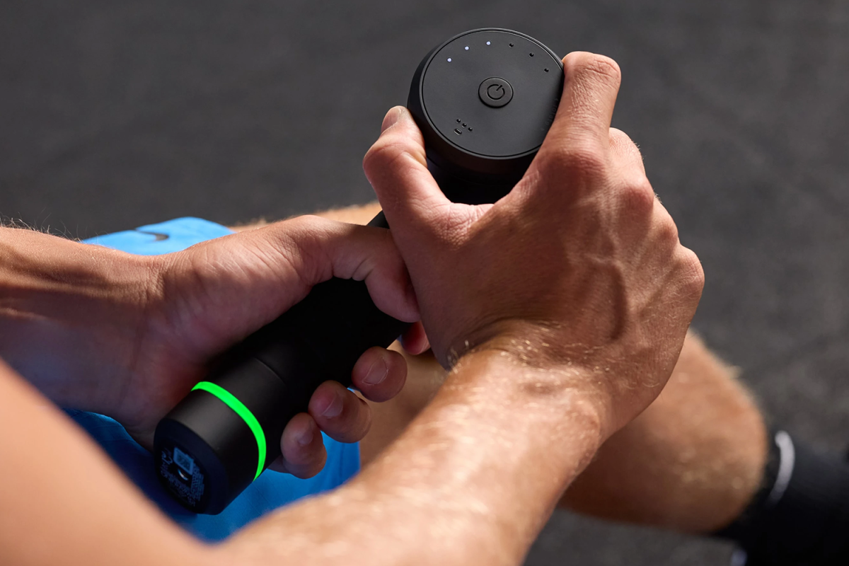 Massage guns at Oráculo wellness facility Monterrey